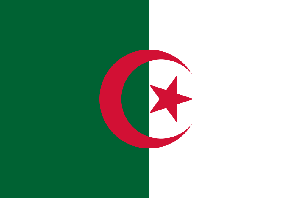 Bandera del país Argelia en resolución 1001x667, Estados del mundo, los símbolos del estado