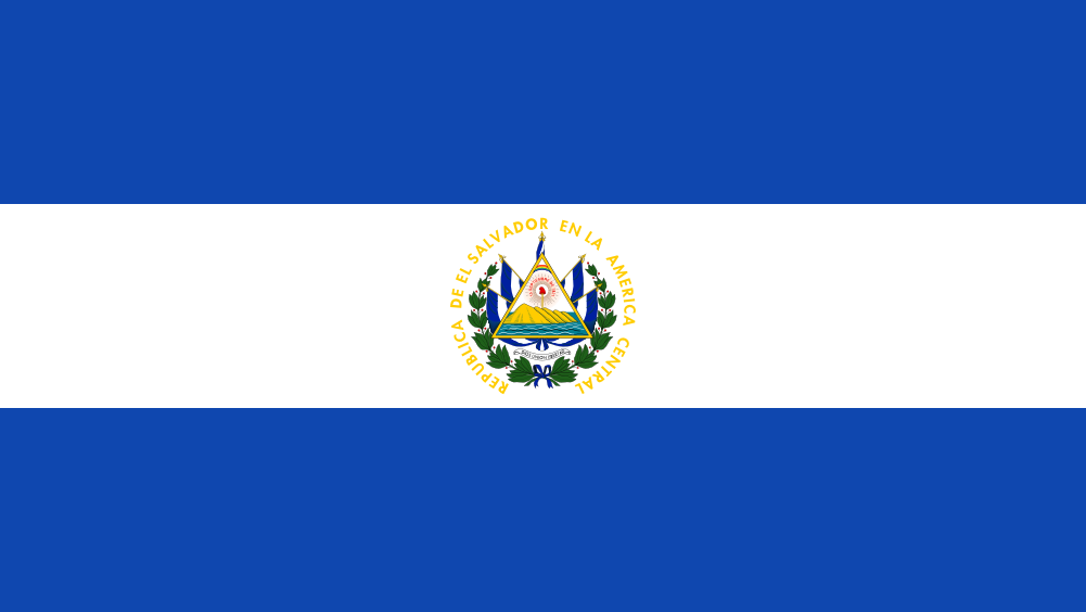 Bandera del país El Salvador en resolución 1001x564, Estados del mundo, los símbolos del estado