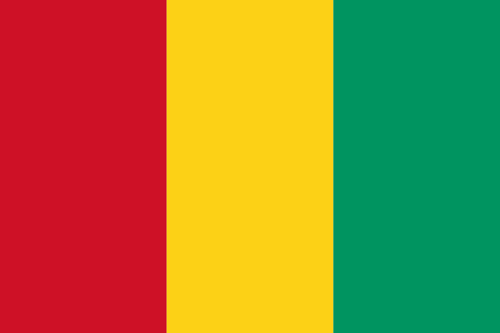 Bandera del país Guinea en resolución 1001x667, Estados del mundo, los símbolos del estado