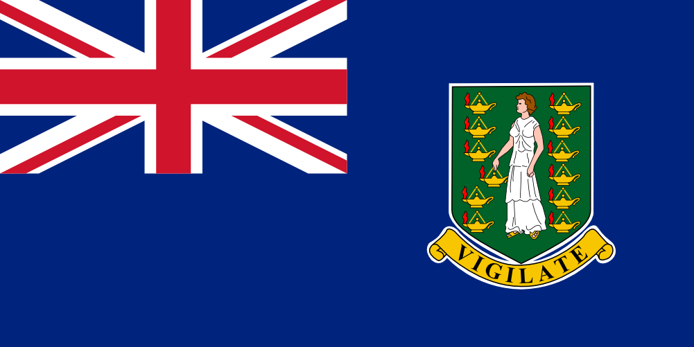 Bandera del país Islas Vírgenes Británicas en resolución 1001x501, Estados del mundo, los símbolos del estado