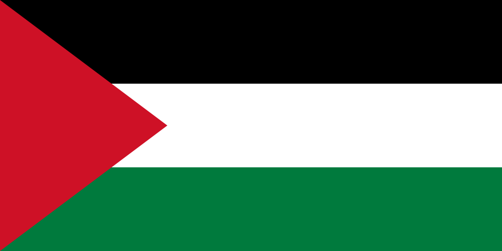 Bandera del país La Franja de Gaza en resolución 1001x501, Estados del mundo, los símbolos del estado