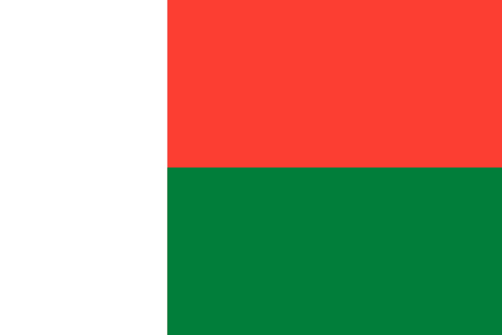 Bandera del país Madagascar en resolución 1001x667, Estados del mundo, los símbolos del estado