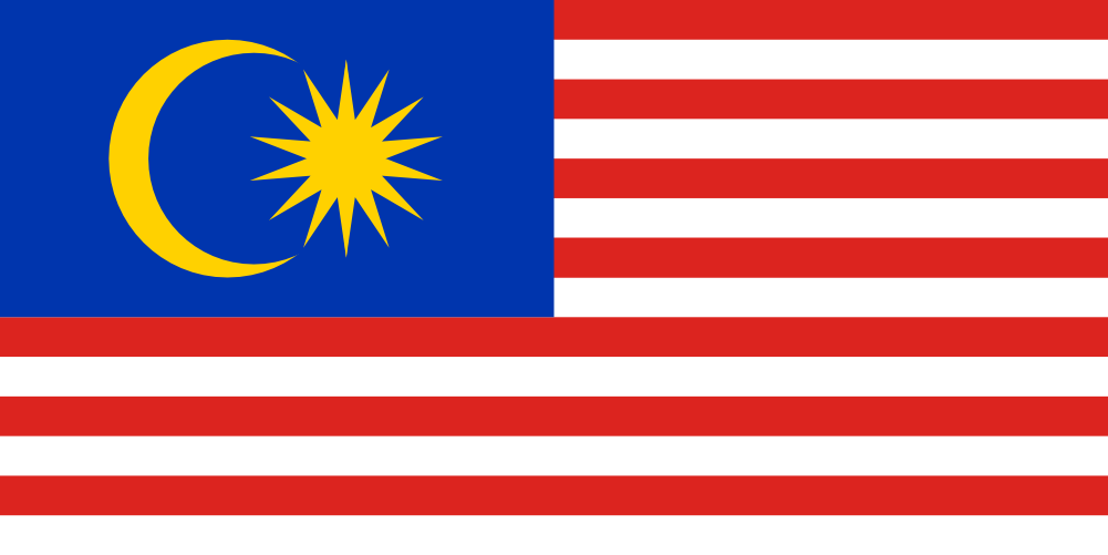 Bandera del país Malasia en resolución 1001x501, Estados del mundo, los símbolos del estado