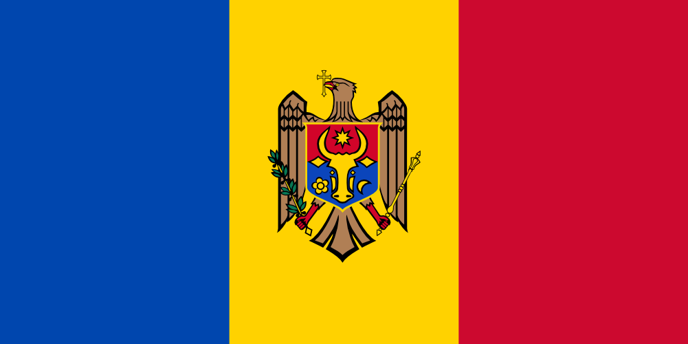 Bandera del país Moldavia en resolución 1001x500, Estados del mundo, los símbolos del estado