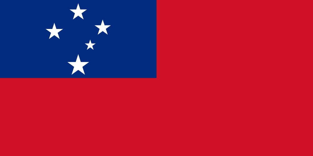Bandera del país Samoa en resolución 1001x501, Estados del mundo, los símbolos del estado
