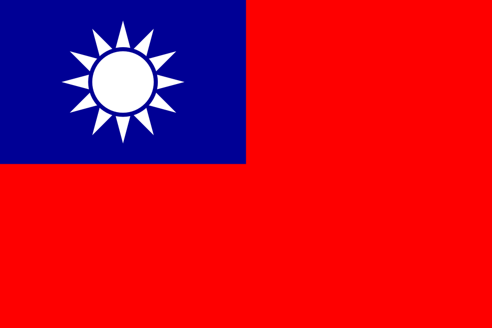 Bandera del país Taiwán en resolución 1001x667, Estados del mundo, los símbolos del estado