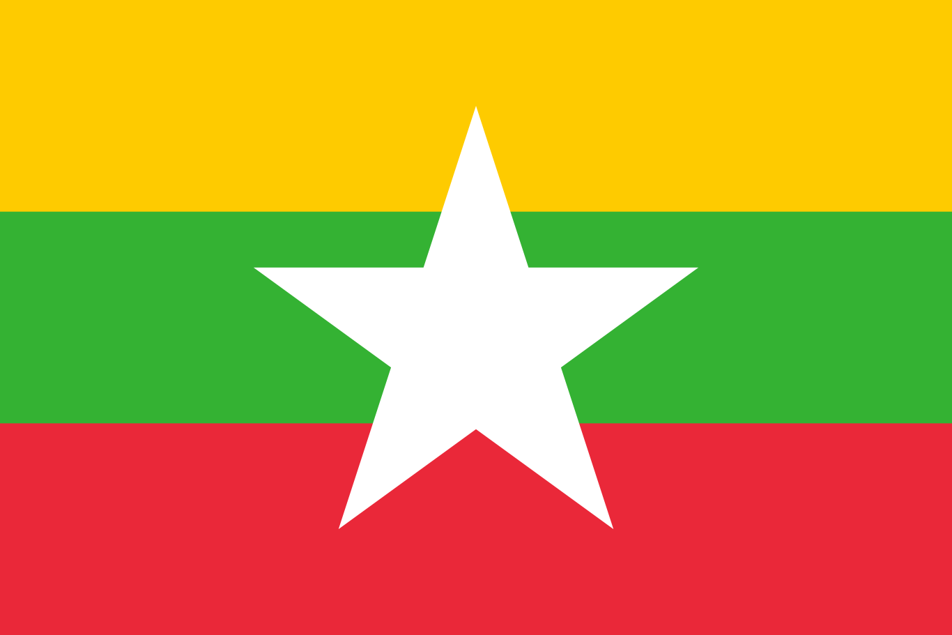 Bandera del país Birmania en resolución 1366x911, Estados del mundo, los símbolos del estado