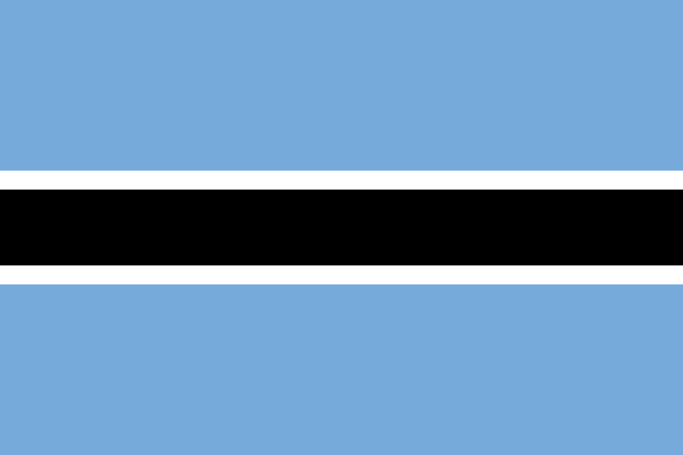 Bandera del pa�s Botswana en resoluci�n 1366x911, Estados del mundo, los s�mbolos del estado