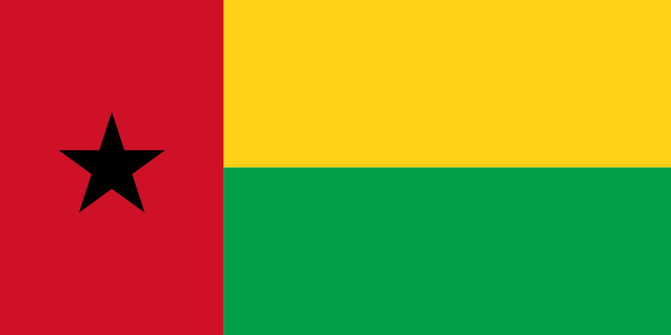 Bandera del país Guinea-Bissau en resolución 1366x683, Estados del mundo, los símbolos del estado
