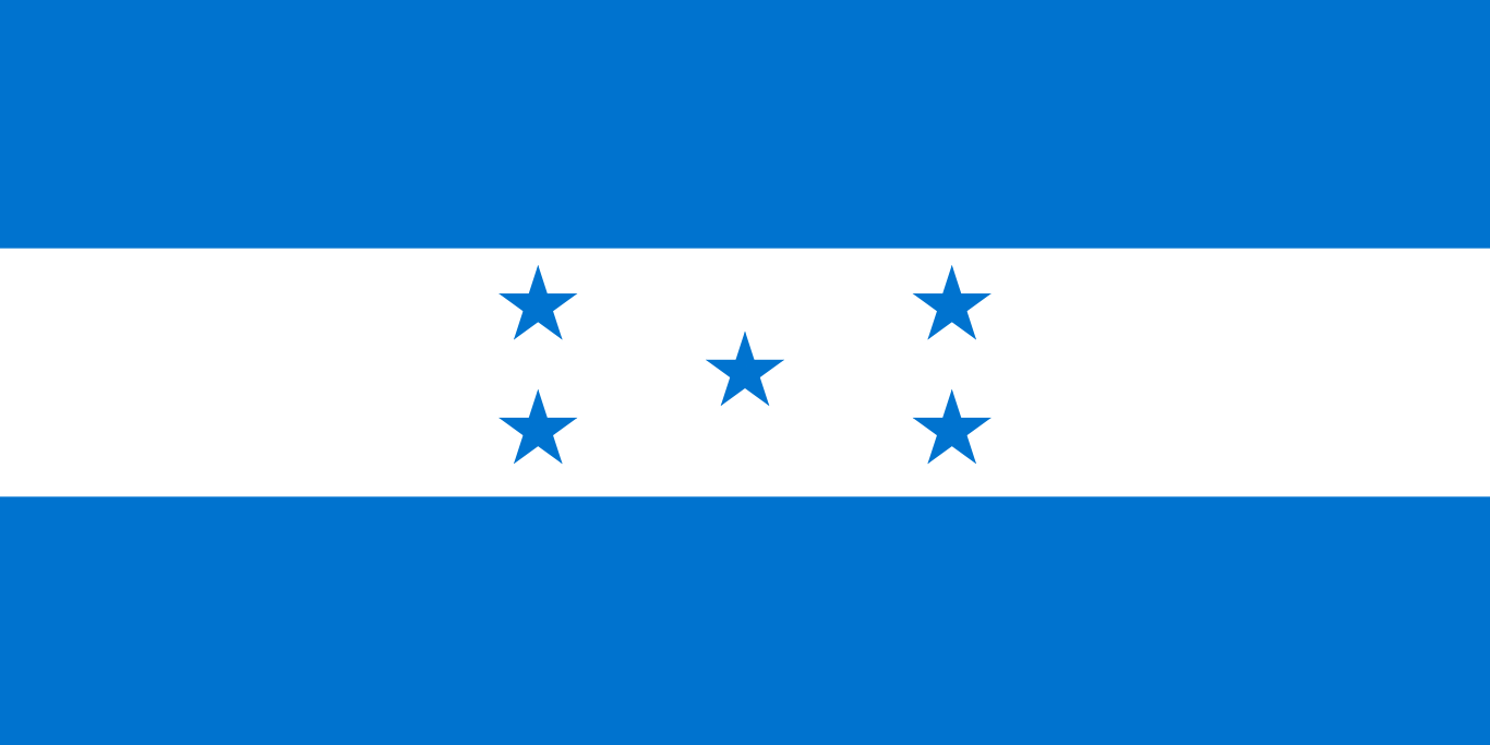 Bandera del país Honduras en resolución 1366x683, Estados del mundo, los símbolos del estado