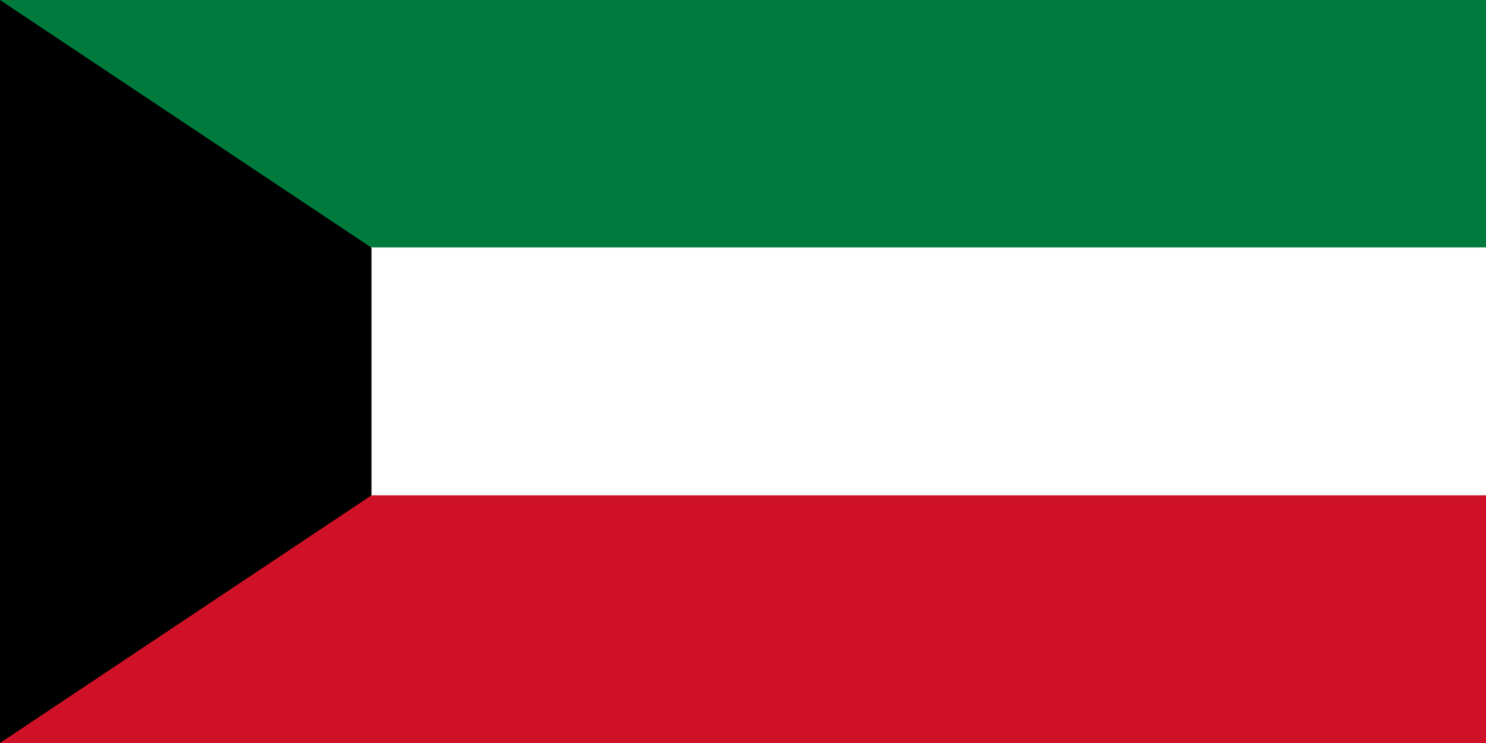 Bandera del país Kuwait en resolución 1366x683, Estados del mundo, los símbolos del estado