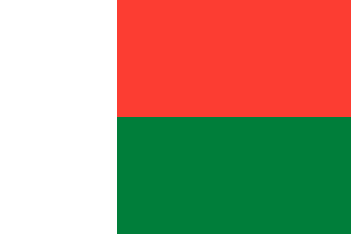Bandera del país Madagascar en resolución 1366x911, Estados del mundo, los símbolos del estado