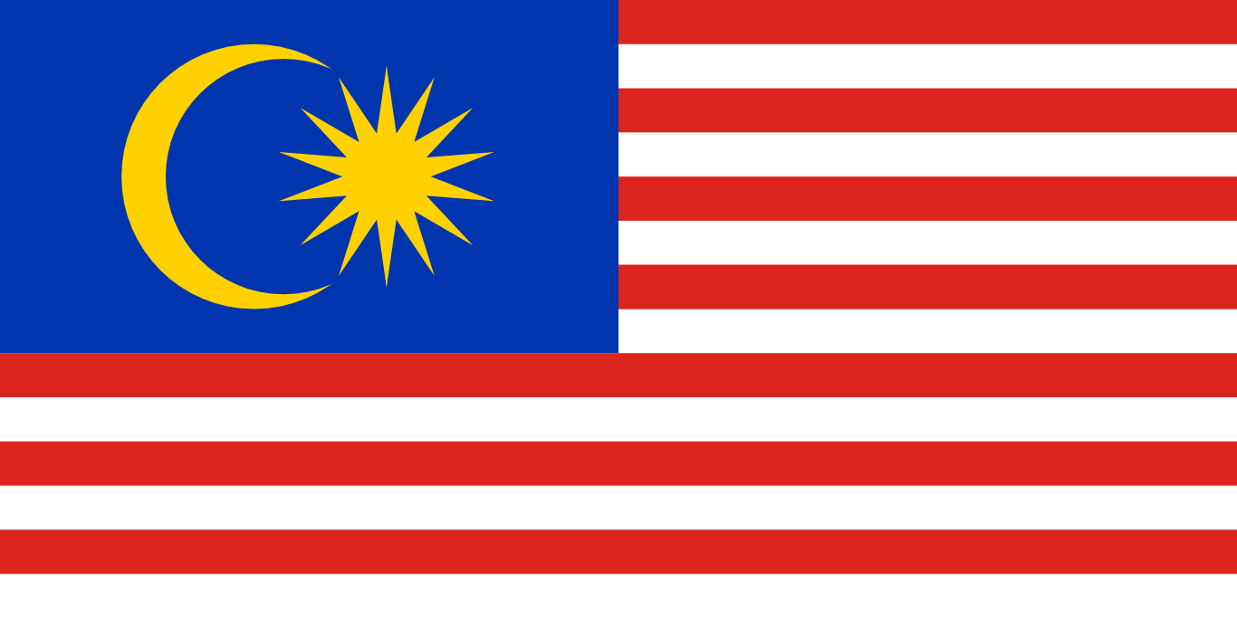 Bandera del país Malasia en resolución 1366x683, Estados del mundo, los símbolos del estado