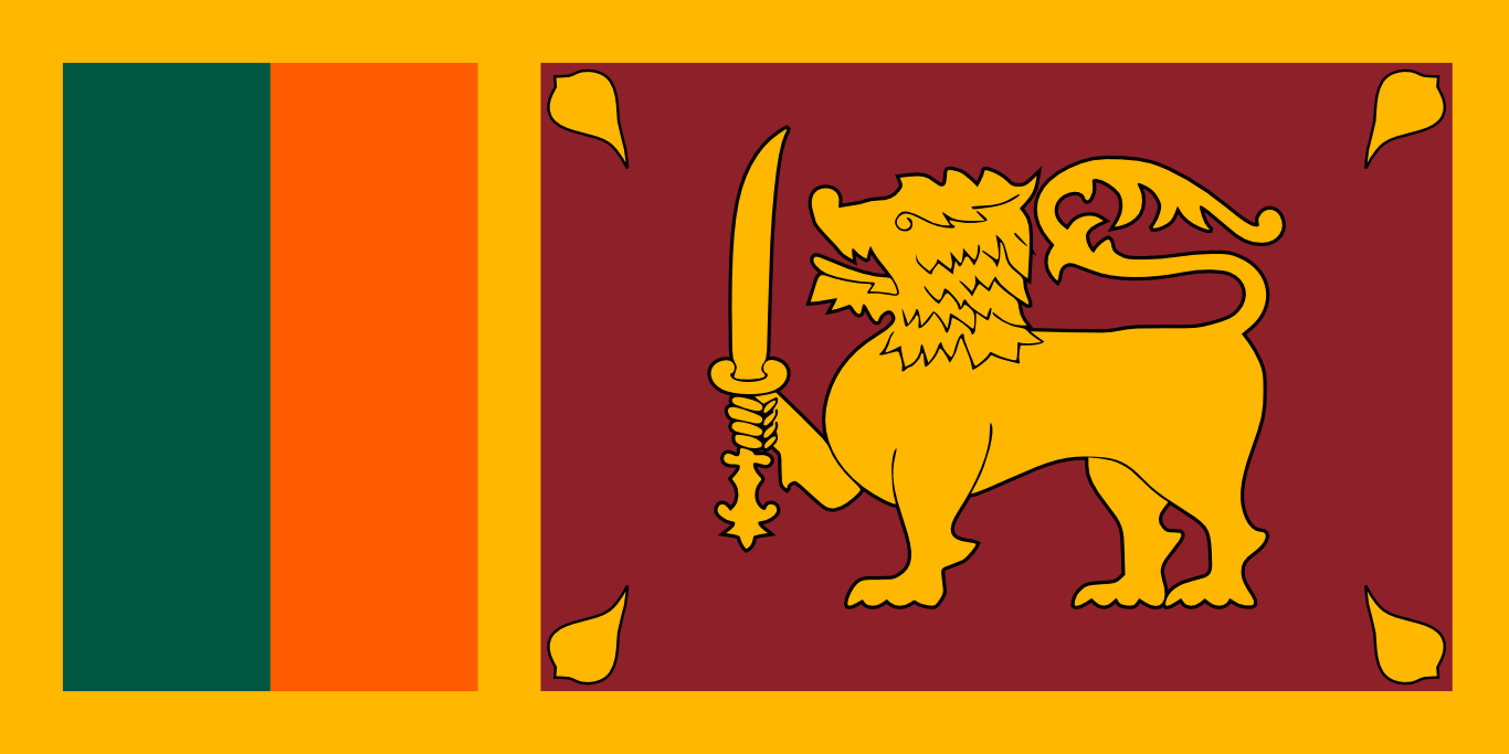 Bandera del país Sri Lanka en resolución 1366x683, Estados del mundo, los símbolos del estado