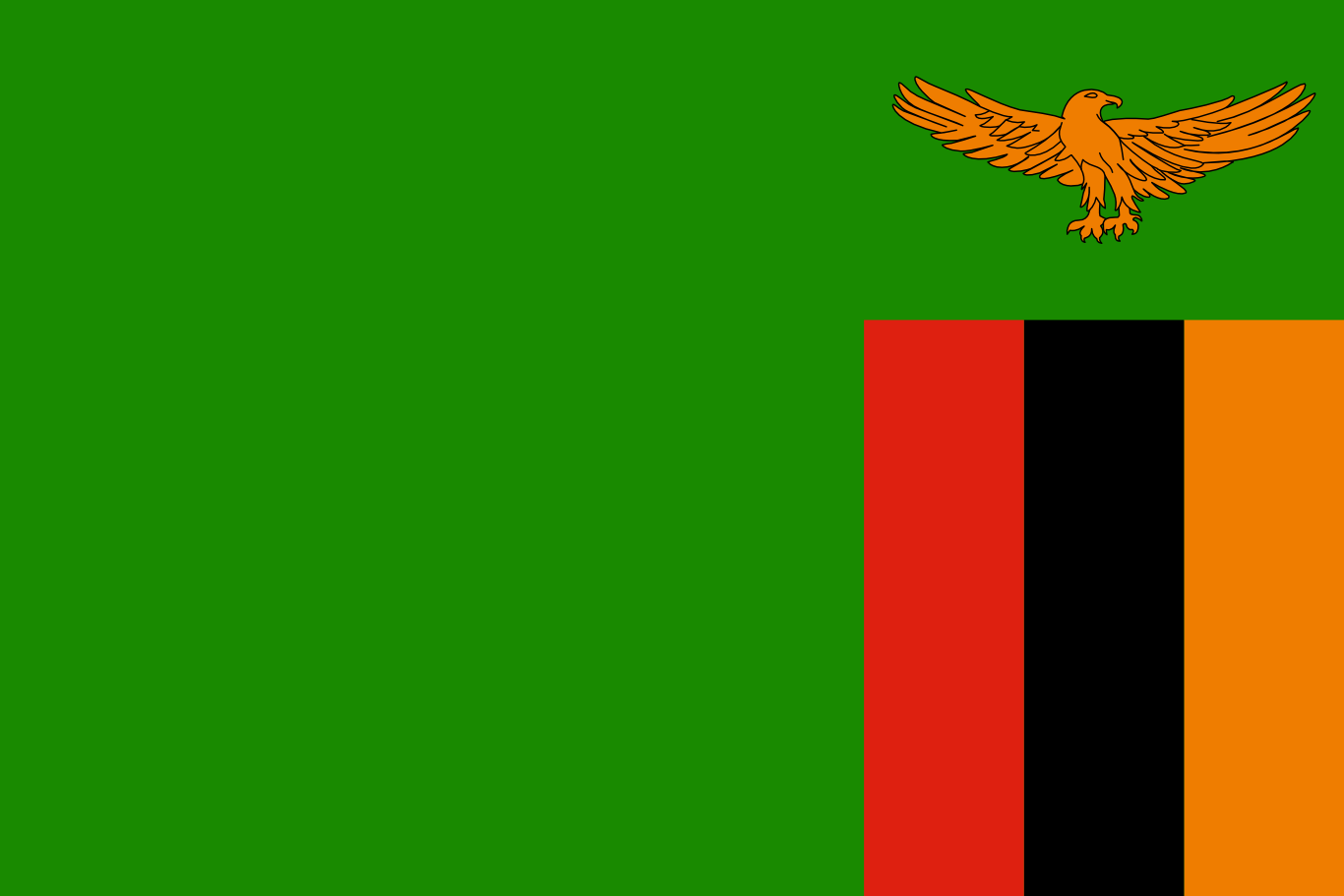 Bandera del pa�s Zambia en resoluci�n 1366x911, Estados del mundo, los s�mbolos del estado