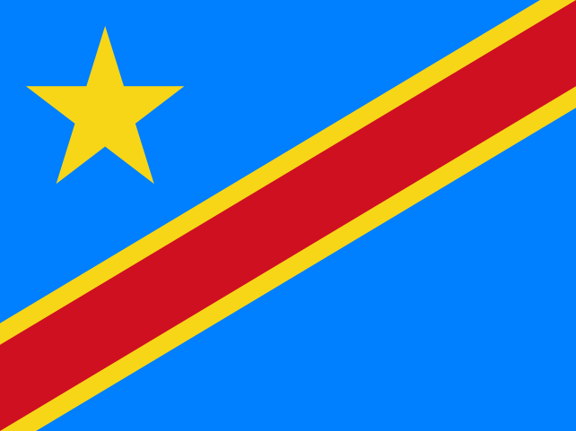 Bandera de Congo, República Democrática del | Bandera del mundo país | del estado | imágenes de las banderas | Vlajky.org